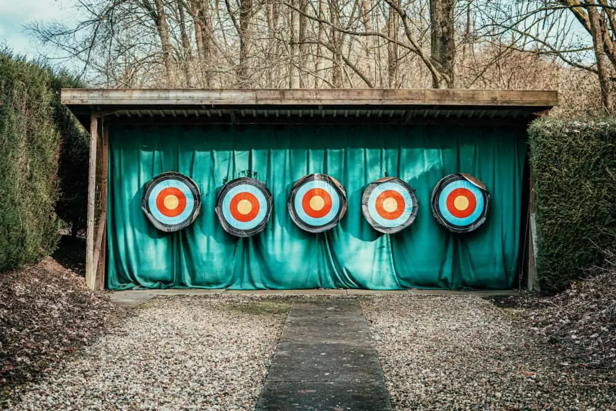 A row of targets