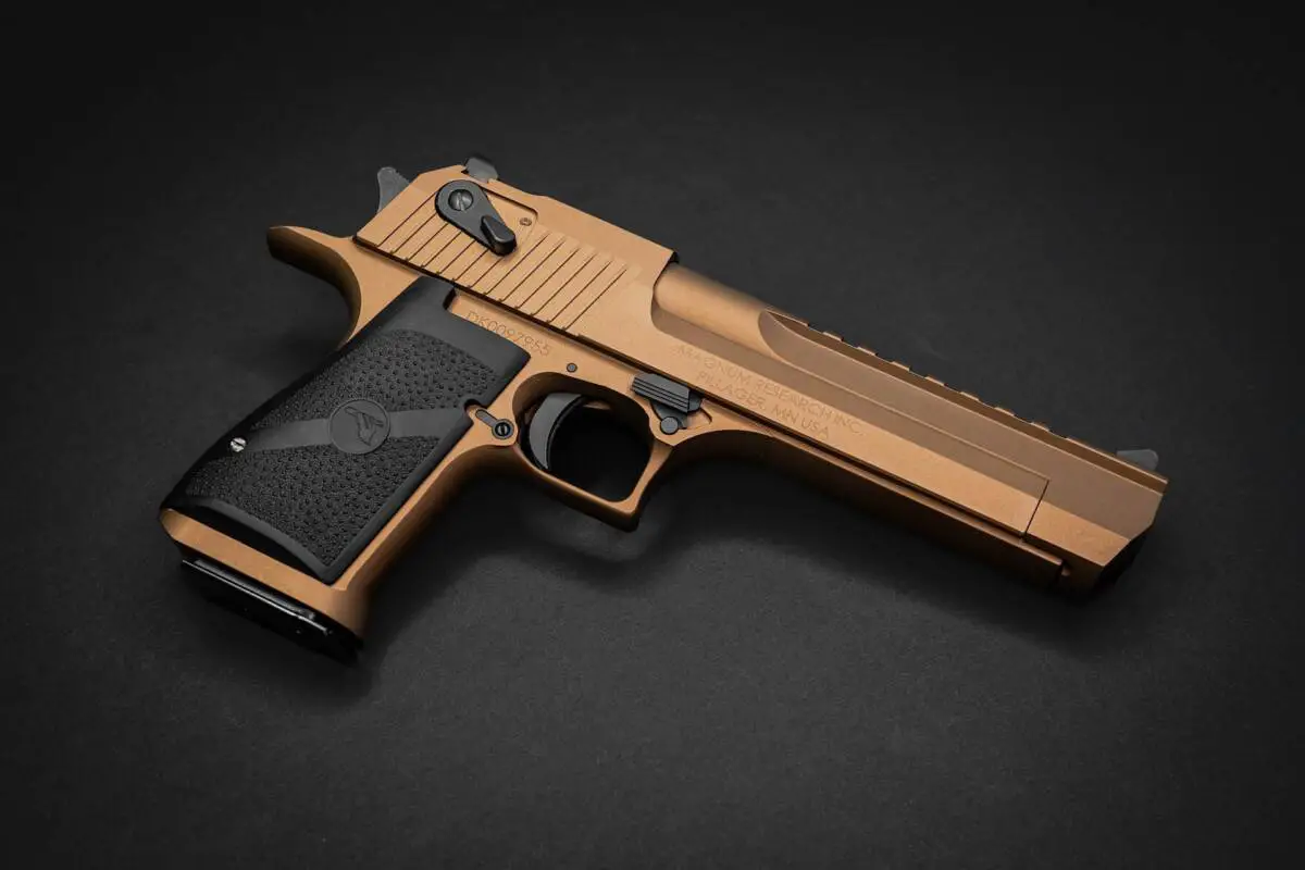 A copper hand pistol