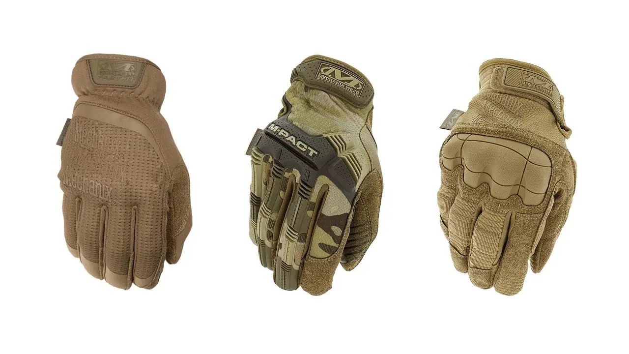 Three types of Airsoft Glove